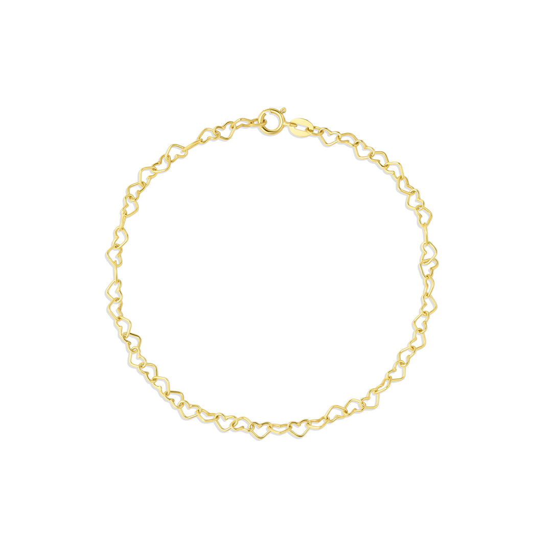 Heart Link Bracelet - Consider the Wldflwrs