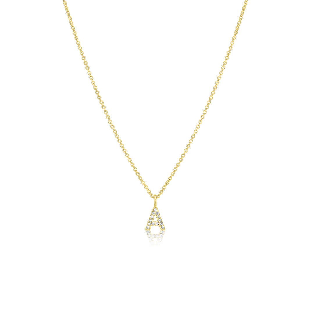 Pavé Letter Necklace - Consider the Wldflwrs