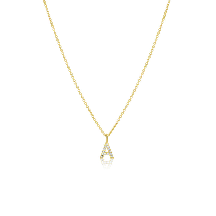 Pavé Letter Necklace - Consider the Wldflwrs
