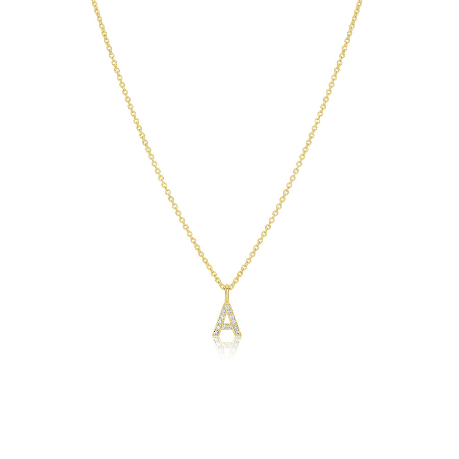 Pavé Letter Necklace - Consider the Wldflwrs