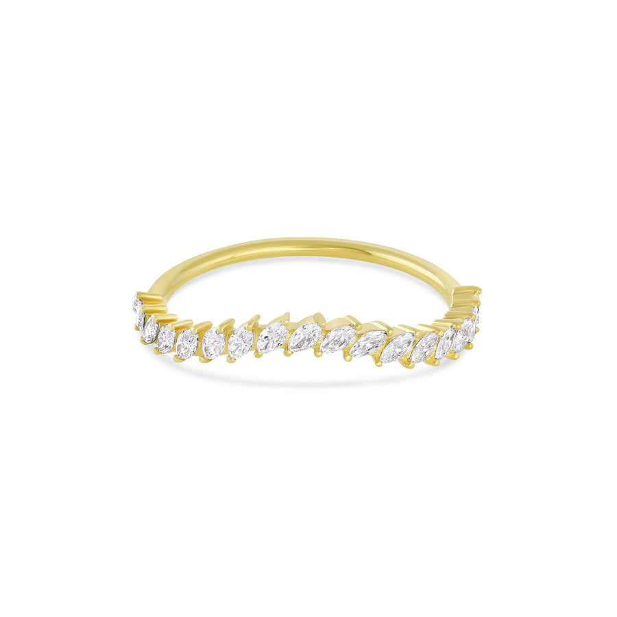 Arched Petite Domino Marquise Band - Consider the Wldflwrs