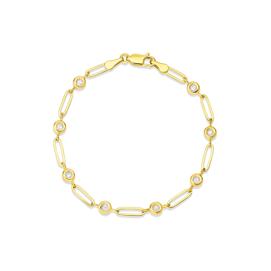 Forget Me Not Diamond Bezel Bracelet - Consider the Wldflwrs