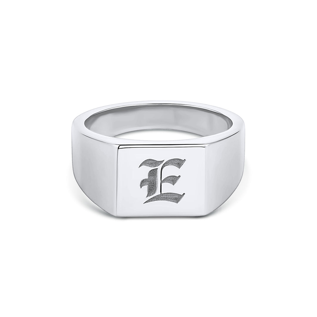 Sterling Silver Square Signet - Consider the Wldflwrs