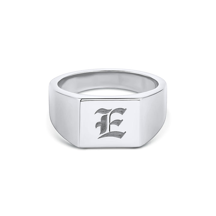 Sterling Silver Square Signet - Consider the Wldflwrs