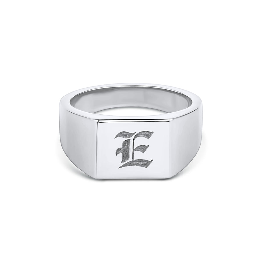 Sterling Silver Square Signet - Consider the Wldflwrs