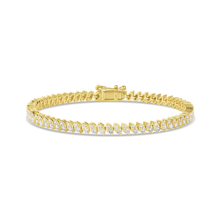 Petal Shape Tennis Bracelet - Consider the Wldflwrs