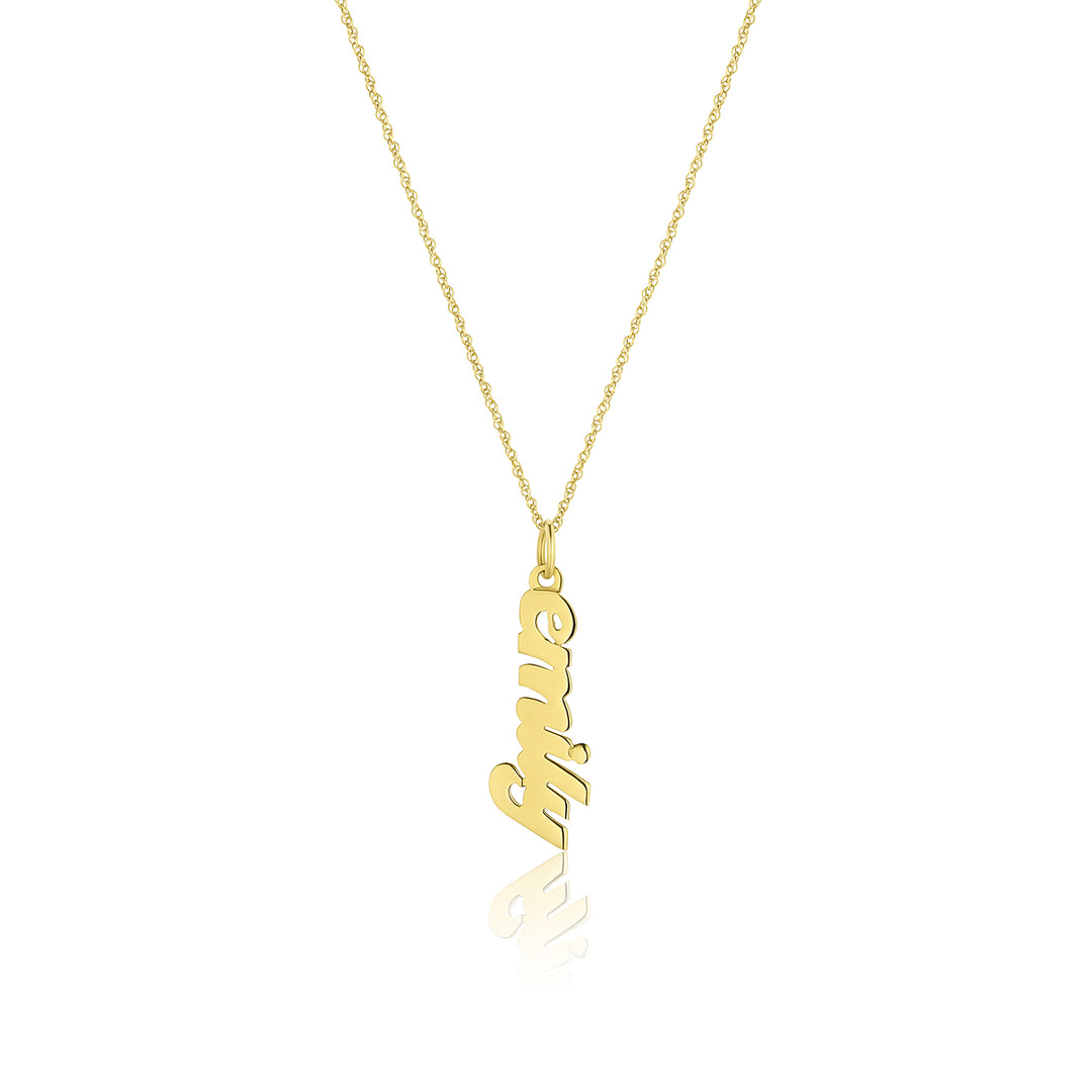Vertical Nameplate Necklace "EMILY" - Consider the Wldflwrs