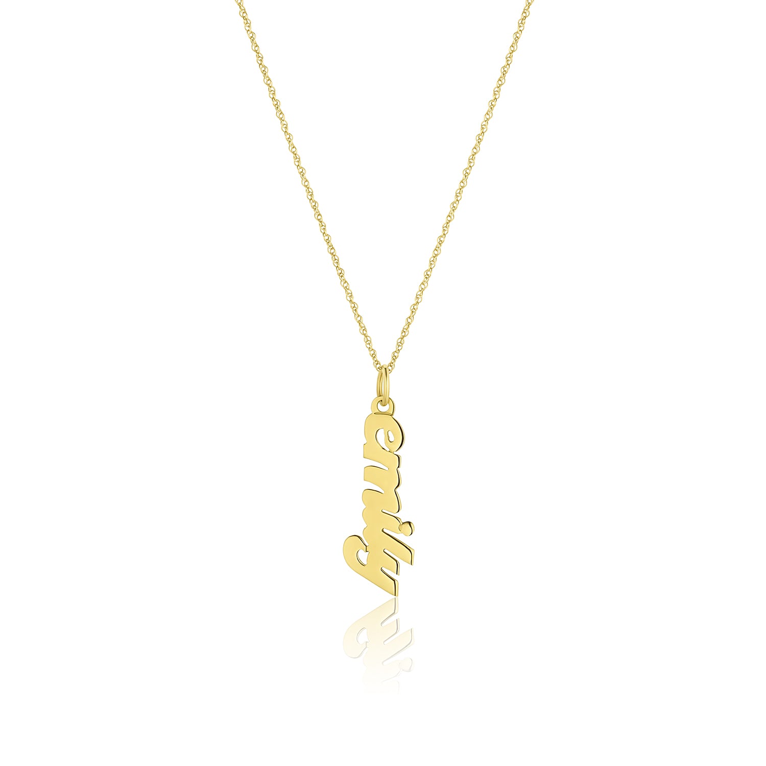 Vertical Nameplate Necklace "EMILY" - Consider the Wldflwrs