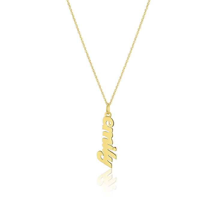 Vertical Nameplate Necklace "EMILY" - Consider the Wldflwrs