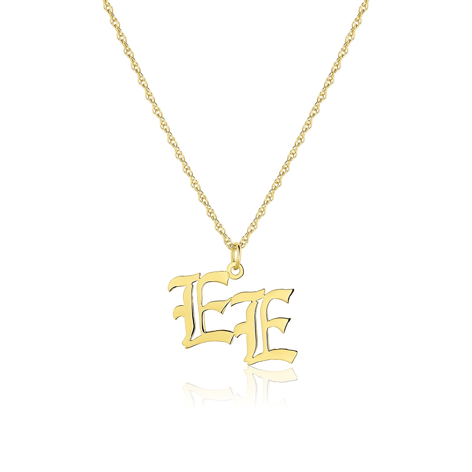 Old English Initial Necklace | Necklaces | Consider the