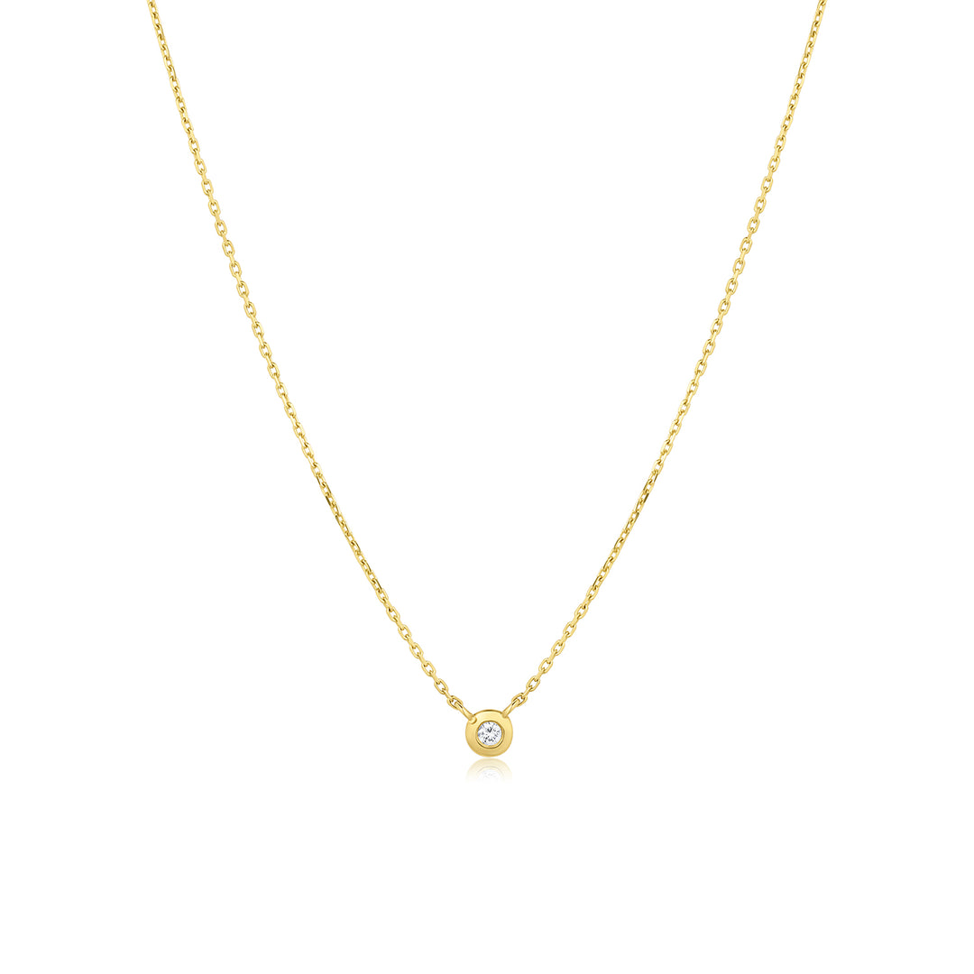 Birthstone Bezel Necklace - Consider the Wldflwrs