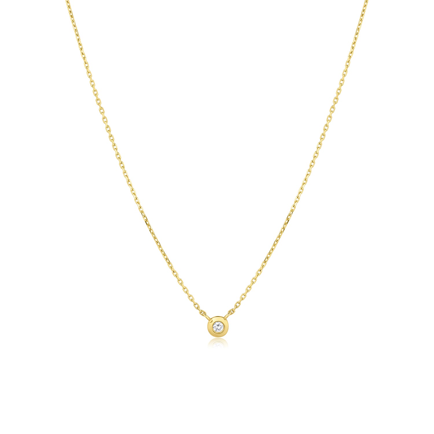 Birthstone Bezel Necklace - Consider the Wldflwrs