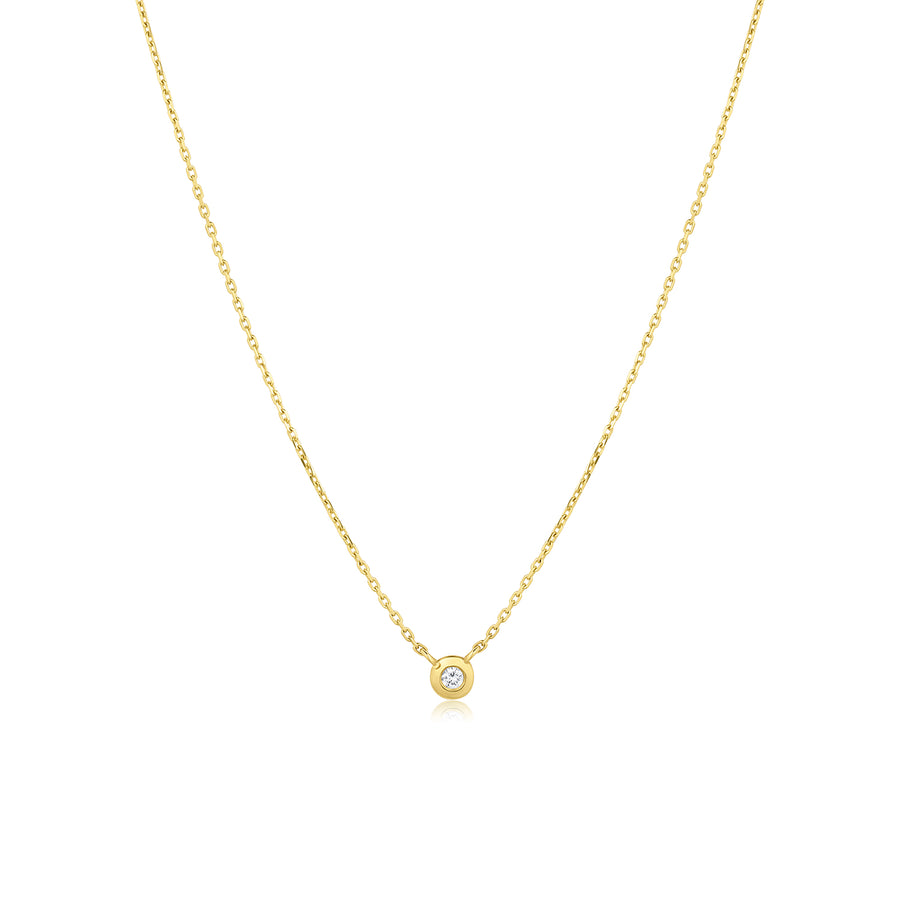 Birthstone Bezel Necklace - Consider the Wldflwrs