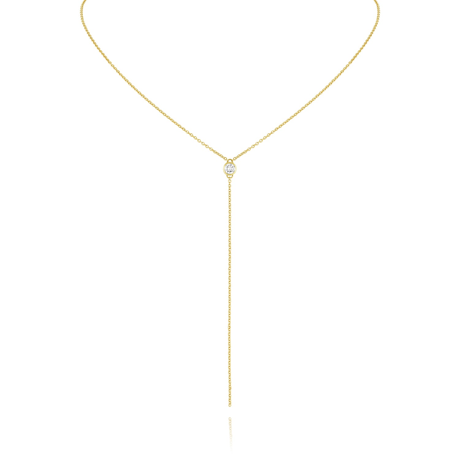 Diamond Bezel Lariat - Consider the Wldflwrs
