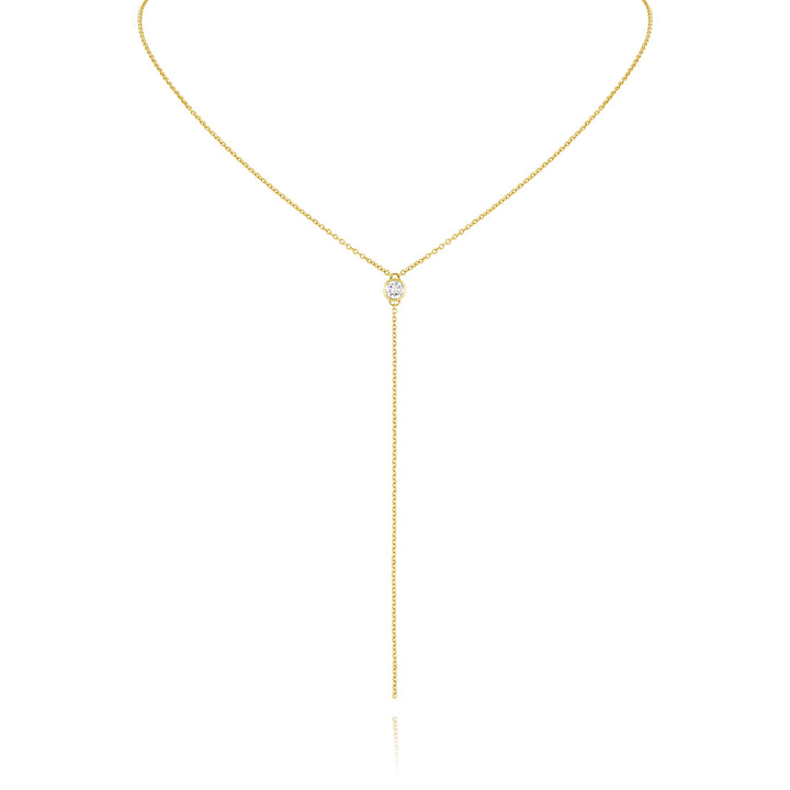 Diamond Bezel Lariat - Consider the Wldflwrs