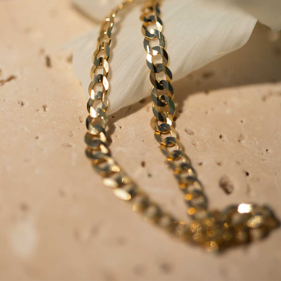 Flat Link Cuban Sol Chain - Consider the Wldflwrs