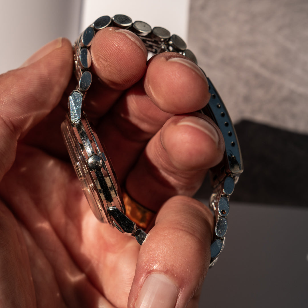 Omega Seamaster Crosshair Dial - Beads of Rice Bracelet - Consider the Wldflwrs