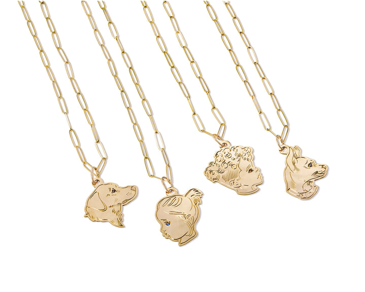 Artistic Silhouette Necklace - Consider the Wldflwrs