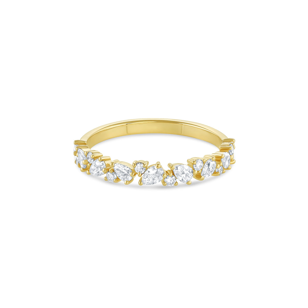Pear Cluster Diamond Ring (Earth Mined) - Consider the Wldflwrs