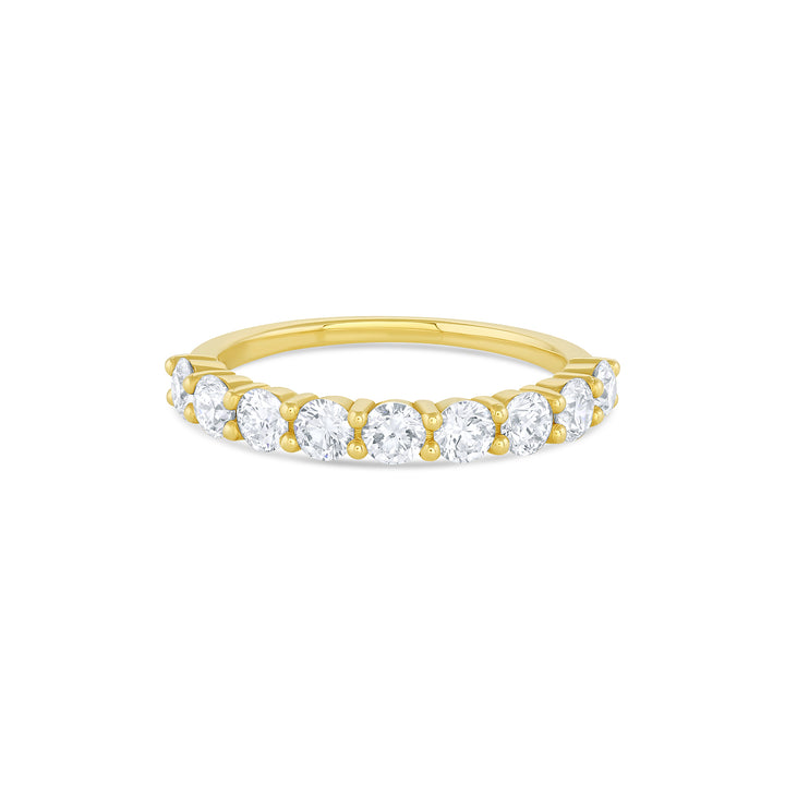 Round Cut Lab Grown Diamond Band (Half-Eternity) - Consider the Wldflwrs