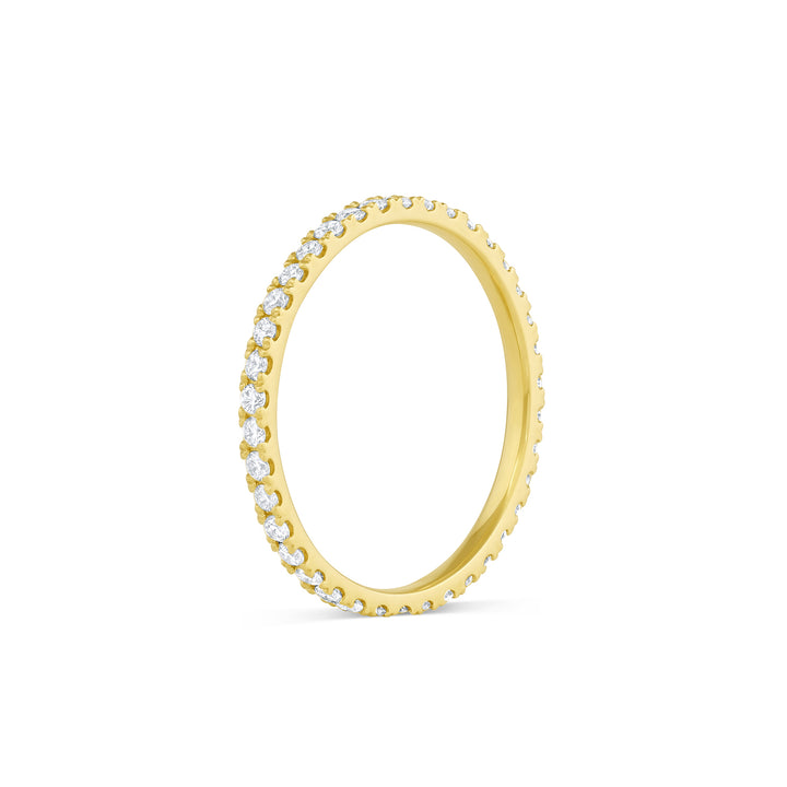 White Diamond Twinkle Band Eternity (Earth-Mined) - Consider the Wldflwrs