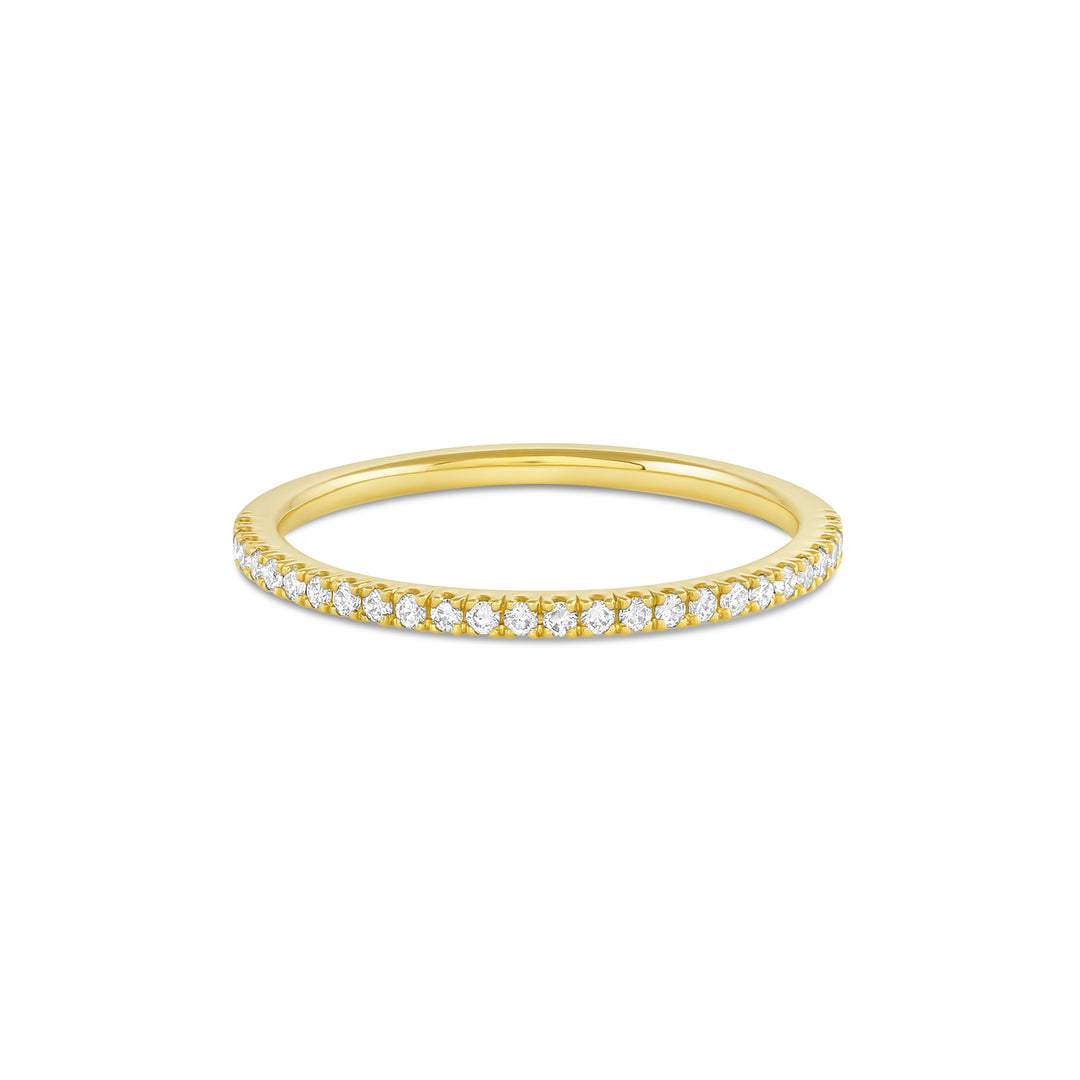 White Diamond Twinkle Band Half-Eternity (Earth-Mined) - Consider the Wldflwrs