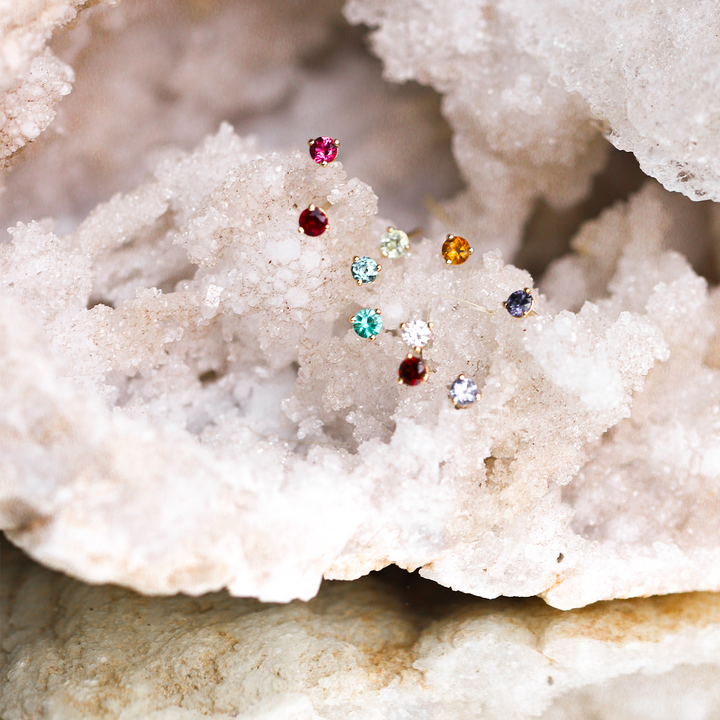Birthstone Stud Earrings - Consider the Wldflwrs