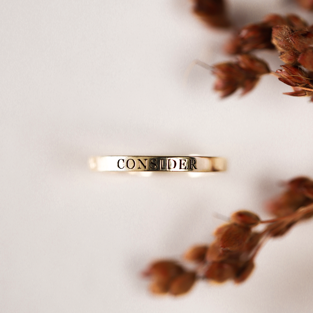 Name Ring - Consider the Wldflwrs