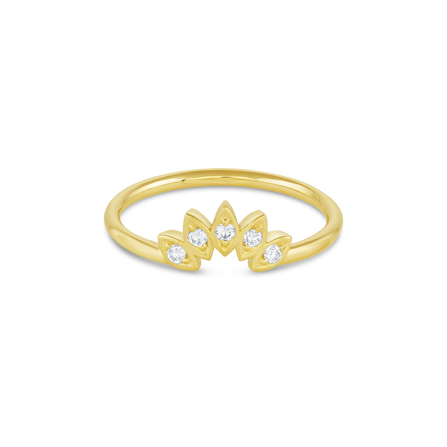 Water Lily Diamond Ring (Earth-Mined) - Consider the Wldflwrs