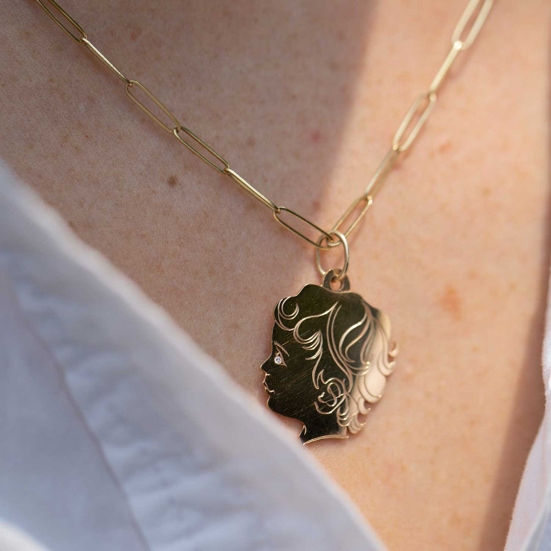 Artistic Silhouette Necklace - Consider the Wldflwrs