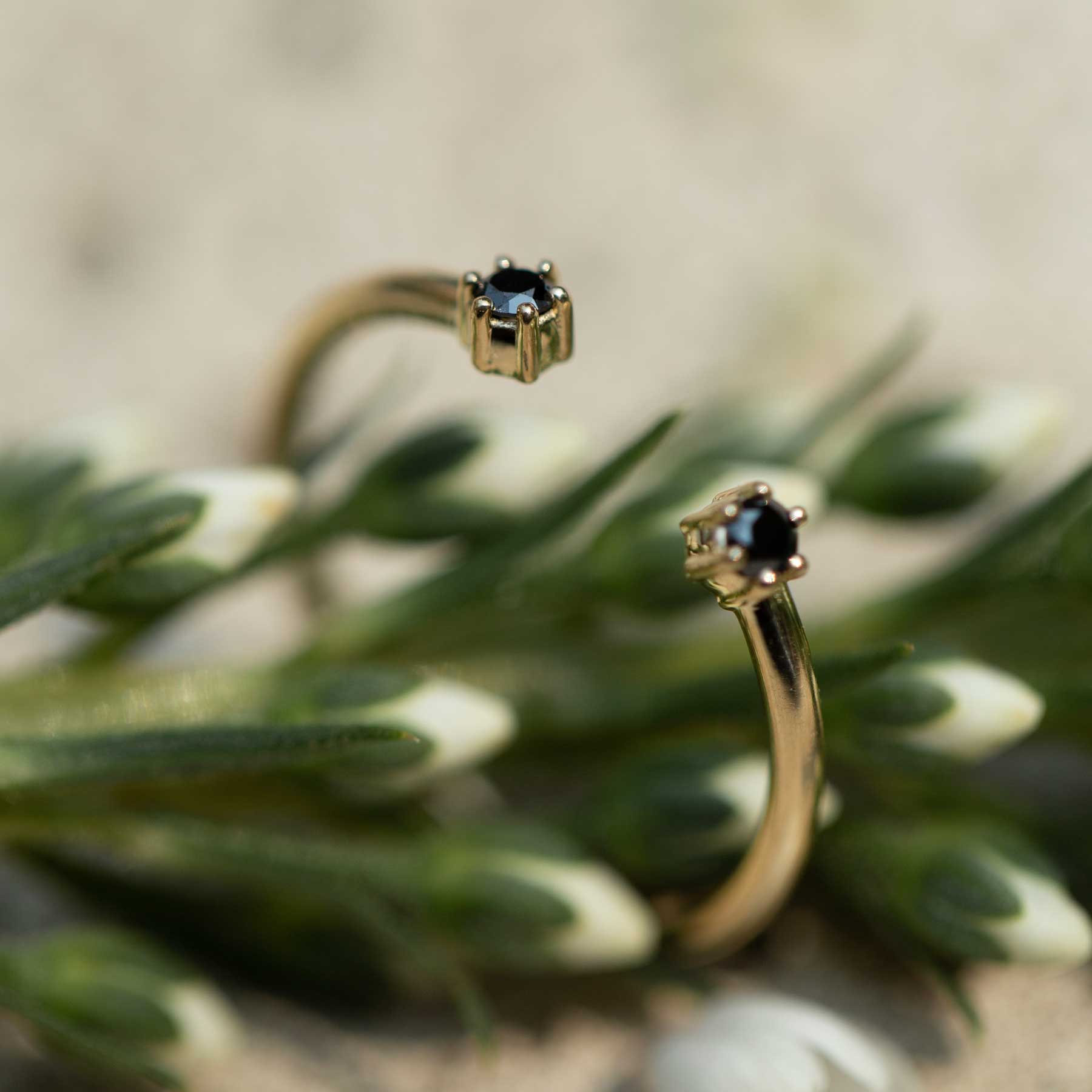 Black Diamond Blossom Cuff - Consider the Wldflwrs