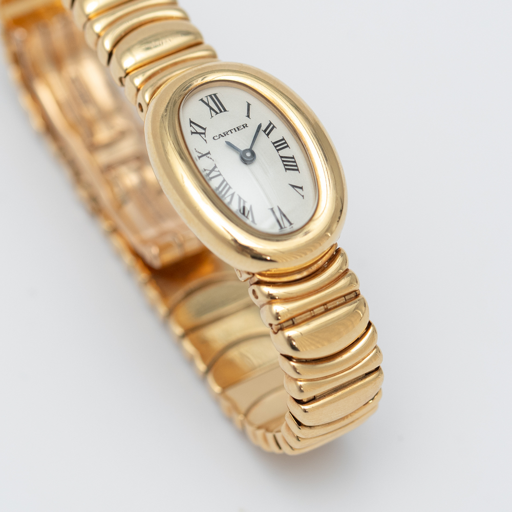 Cartier Baignoire 18k Yellow Gold with Bracelet - Consider the Wldflwrs