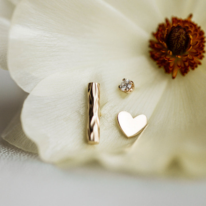 Heart Stud Earring - Consider the Wldflwrs