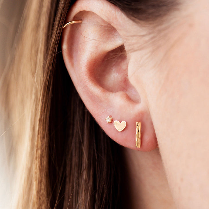 Heart Stud Earring - Consider the Wldflwrs