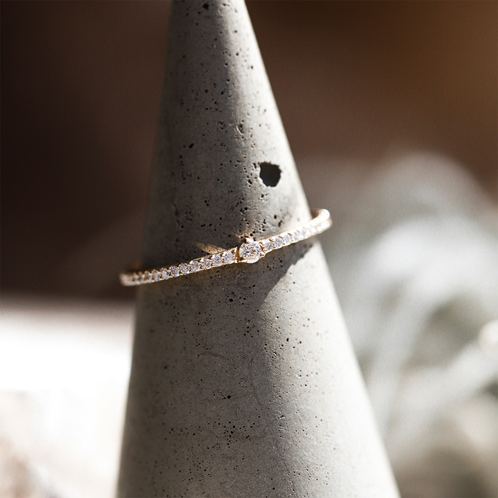 Pavé Birthstone Stacker - Consider the Wldflwrs
