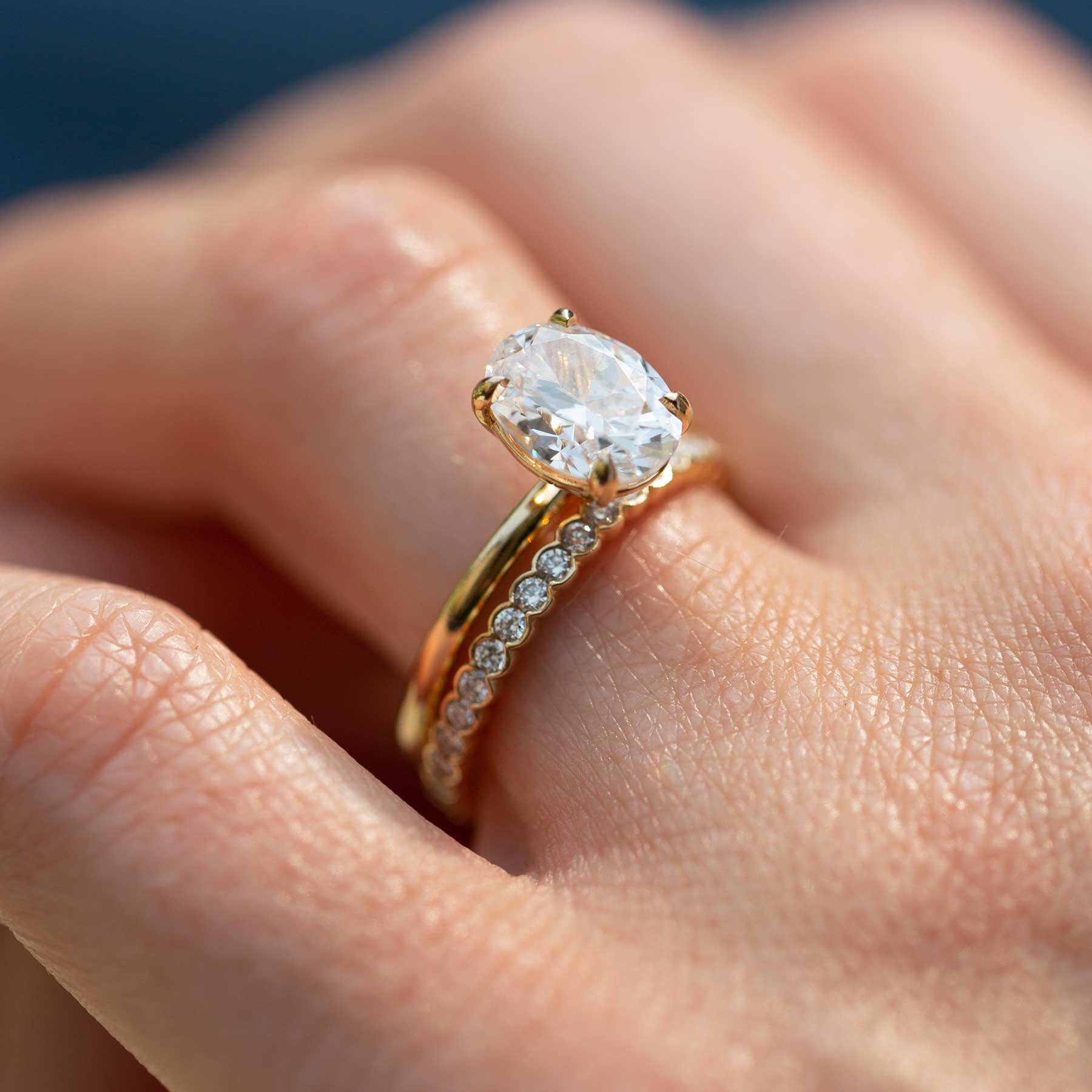 Pebble Diamond Eternity Ring (Lab Grown) - Consider the Wldflwrs