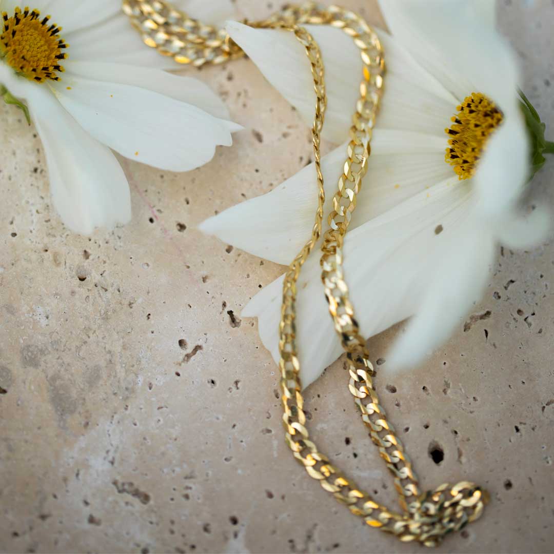 Flat Link Cuban Sol Chain - Consider the Wldflwrs