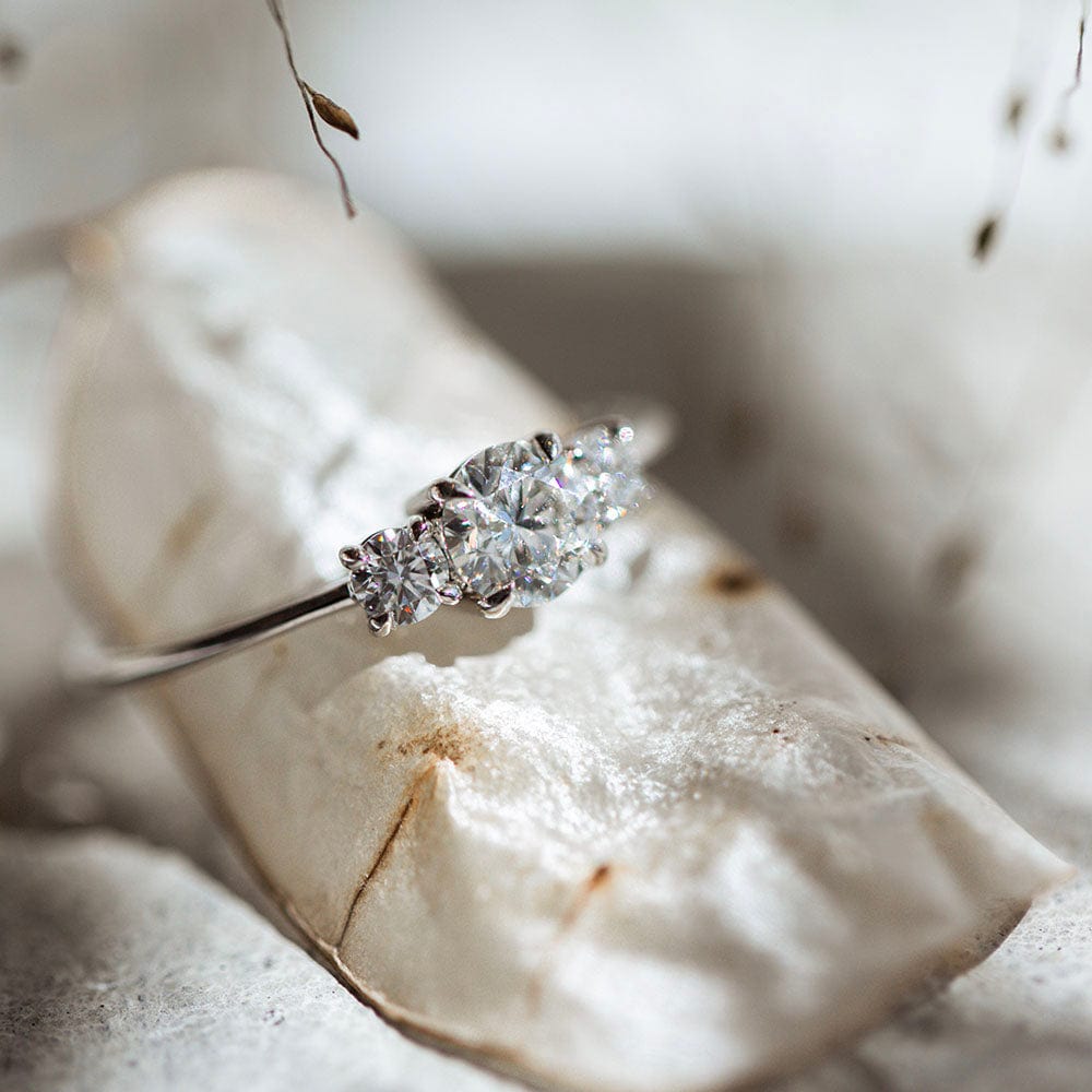 Earth Mined Round Rosemary Engagement Ring - Consider the Wldflwrs