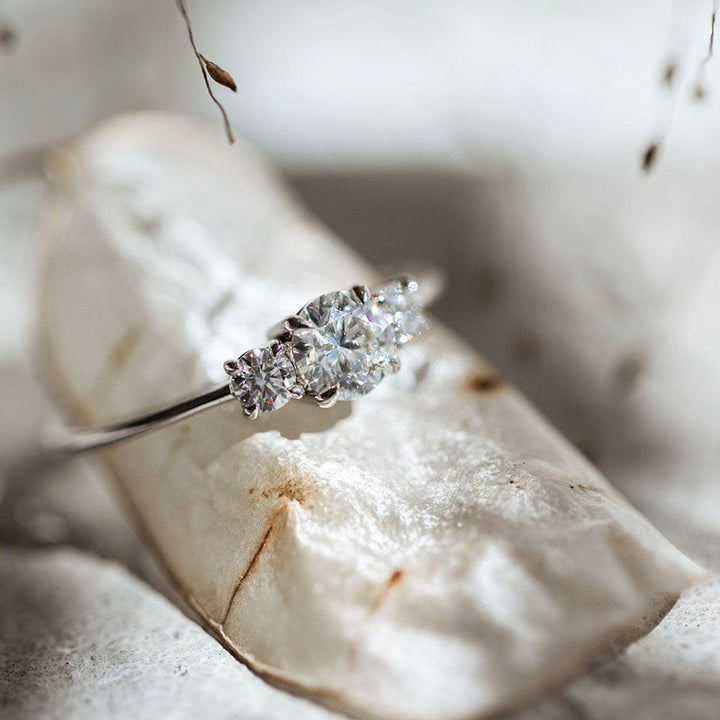 Earth Mined Round Rosemary Engagement Ring - Consider the Wldflwrs