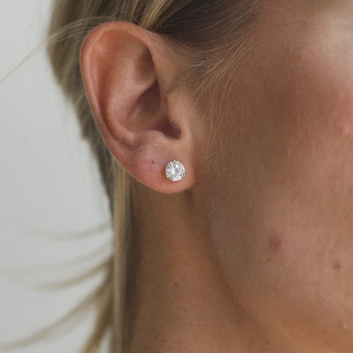Classic Diamond Stud Earrings - Consider the Wldflwrs