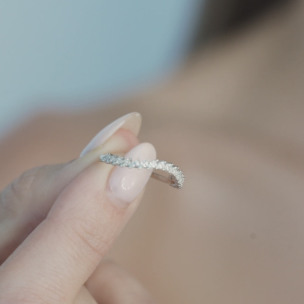 Arched Petite Domino Marquise Band - Consider the Wldflwrs