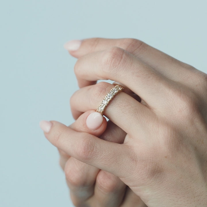 Round Cluster Ring (Earth Mined) - Consider the Wldflwrs