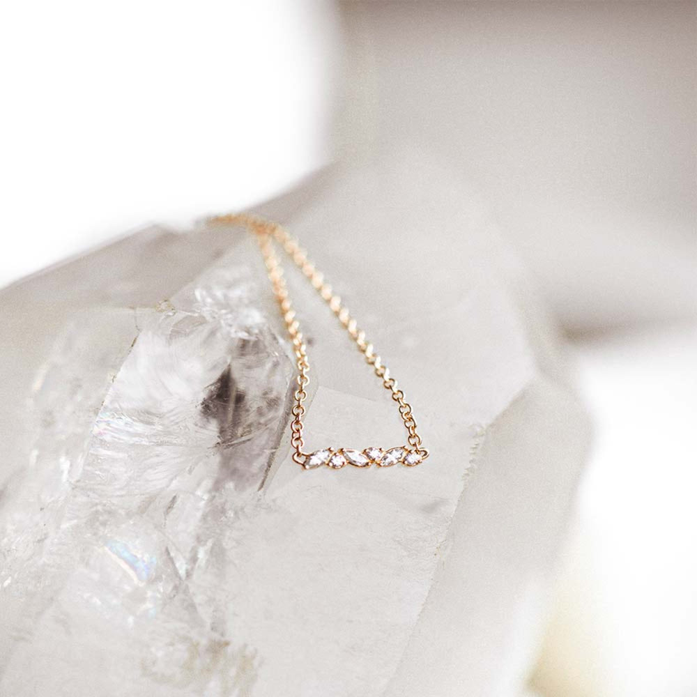 Mini Petite Cluster Necklace - Consider the Wldflwrs