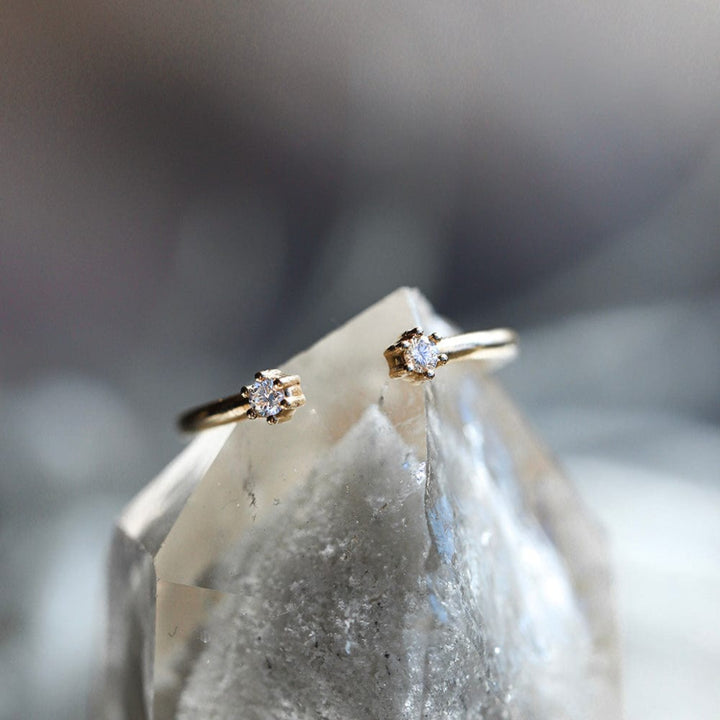 Blossom Cuff Diamond Ring - Consider the Wldflwrs