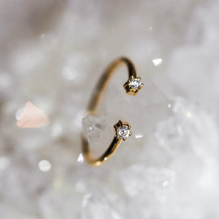 Blossom Cuff Diamond Ring - Consider the Wldflwrs