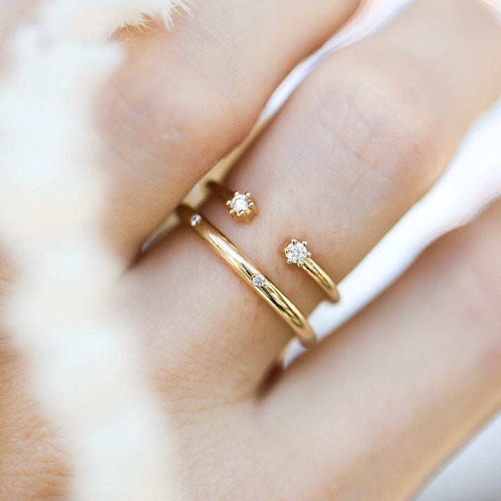 Blossom Cuff Diamond Ring - Consider the Wldflwrs