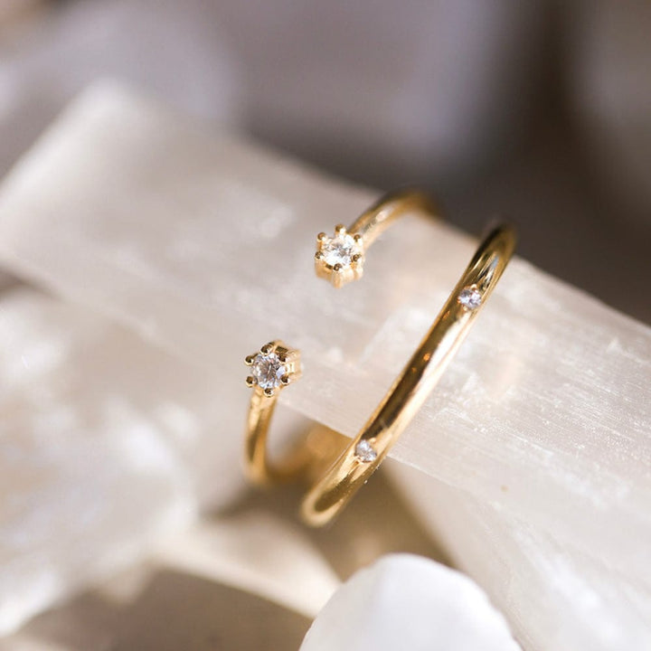 Blossom Cuff Diamond Ring - Consider the Wldflwrs