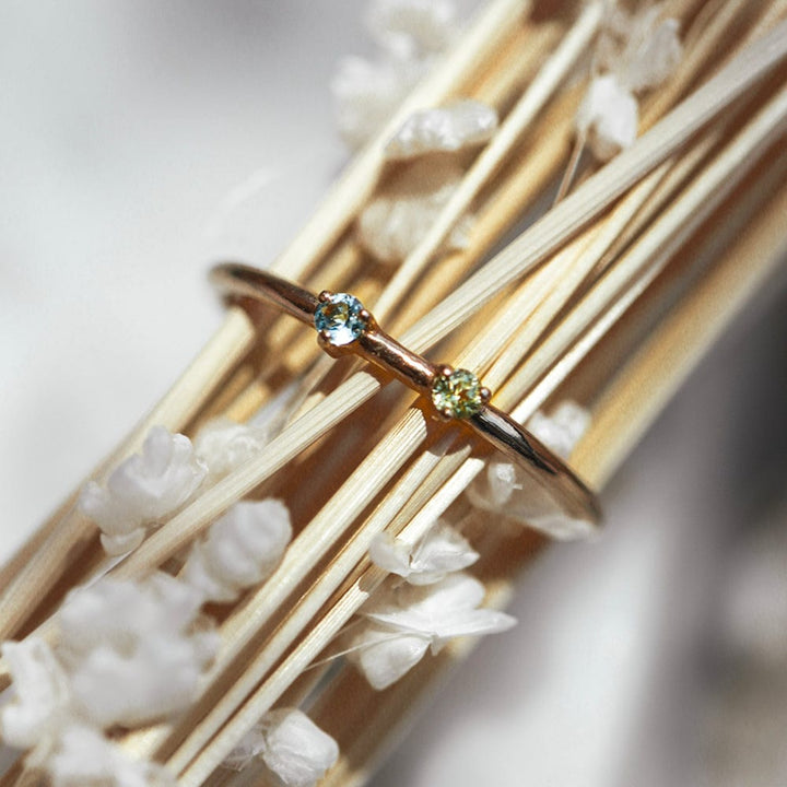 Double Birthstone Stacker - Consider the Wldflwrs