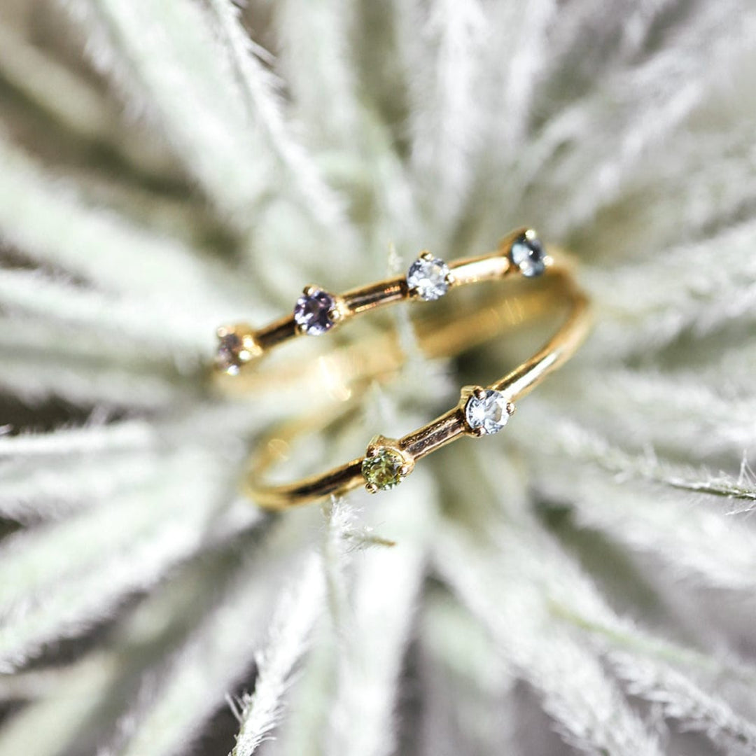 Double Birthstone Stacker - Consider the Wldflwrs