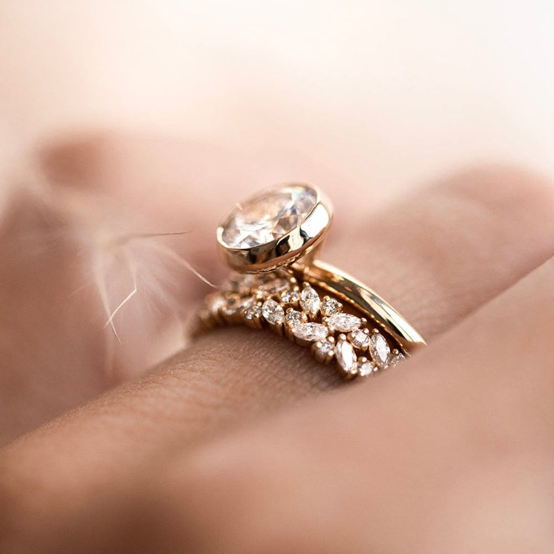 Double Petite Cluster Diamond Ring - Consider the Wldflwrs
